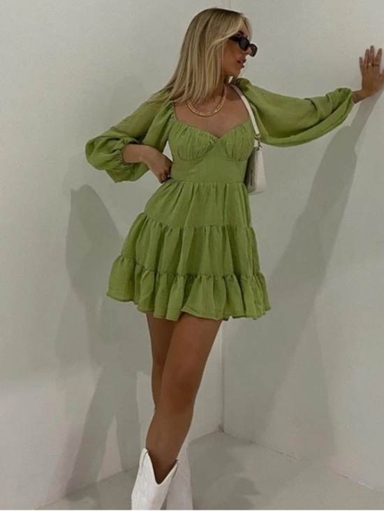Princess Polly Dresses & Skirts - Princess Polly Sage Dress